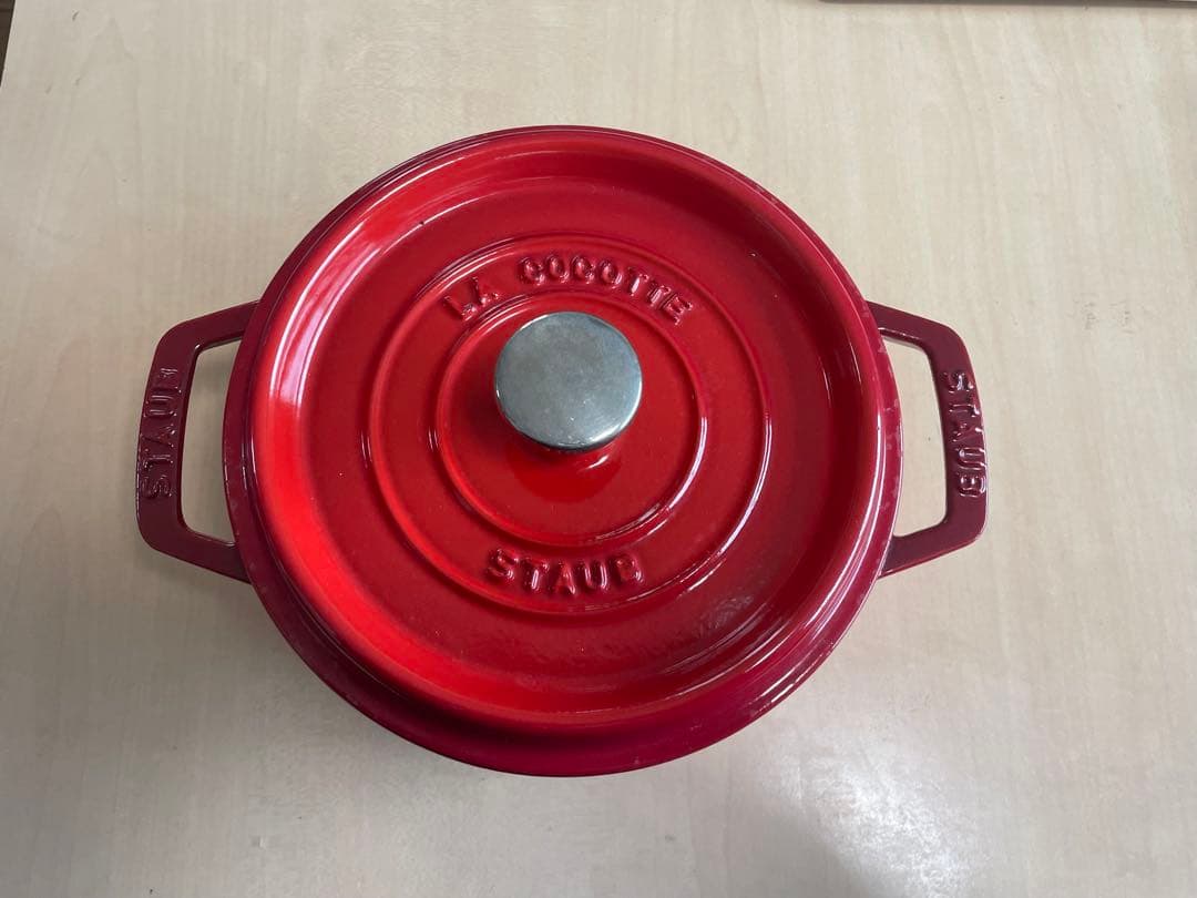 STAUB 赤 ピココットラウンド ストウブ 18cm