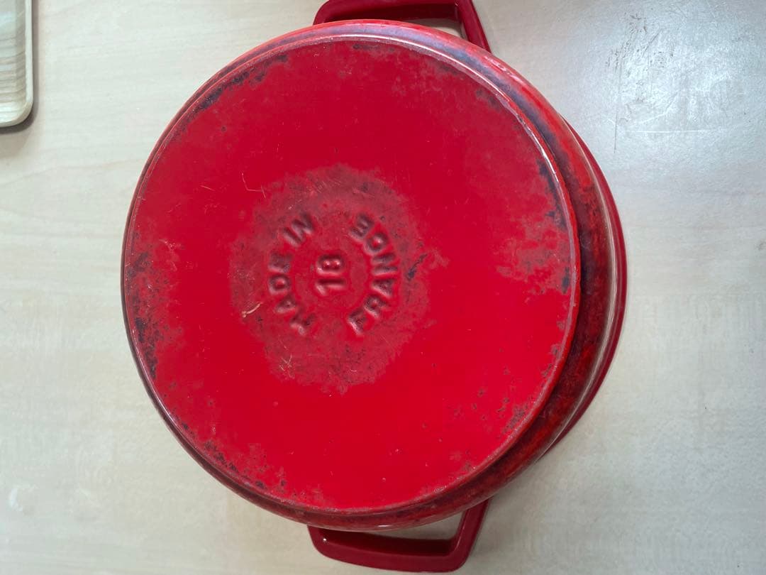 STAUB 赤 ピココットラウンド ストウブ 18cm