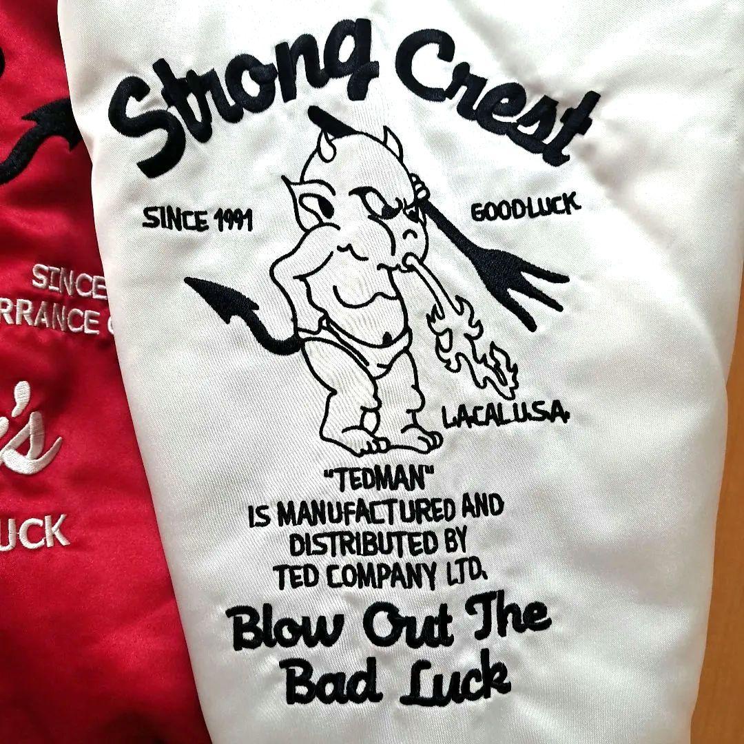 美品！デッドマン★レッドデビル刺繍 リバーシブル スカジャン