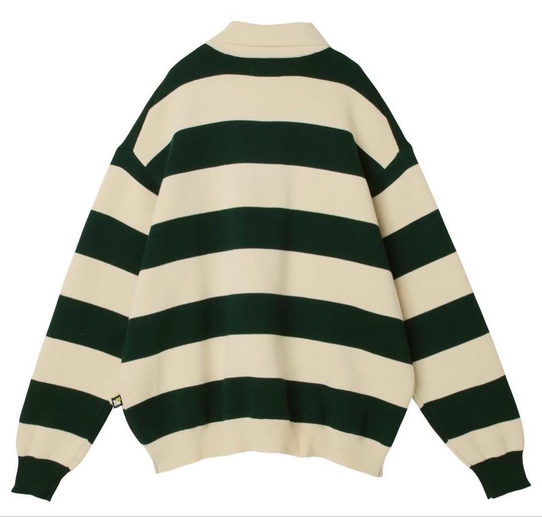 Naptime. ニットラガーシャツ DARKGREEN