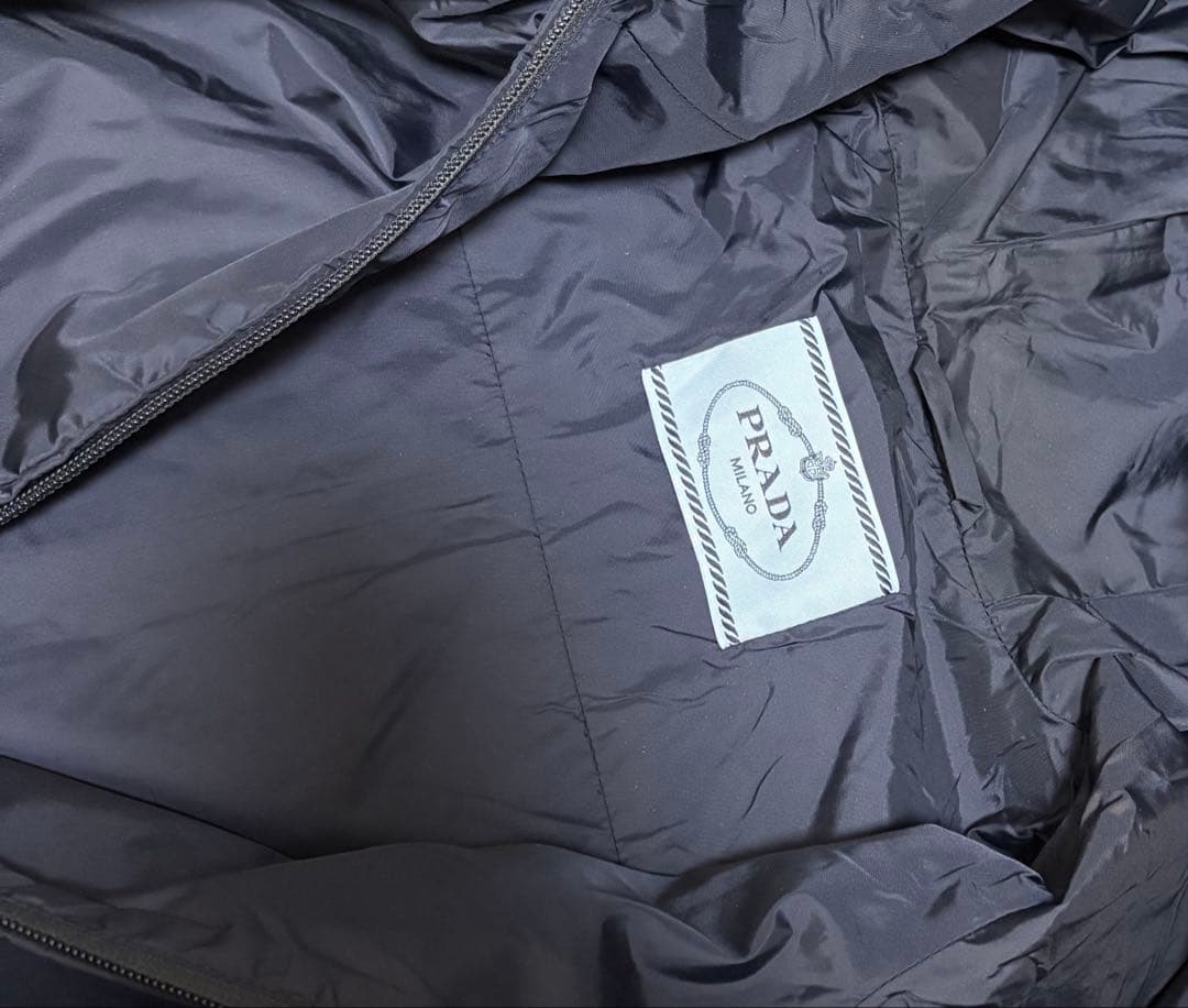 ま*ー様 美品　プラダPRADA ナイロン ジャケット ロング コート　三角ロゴ