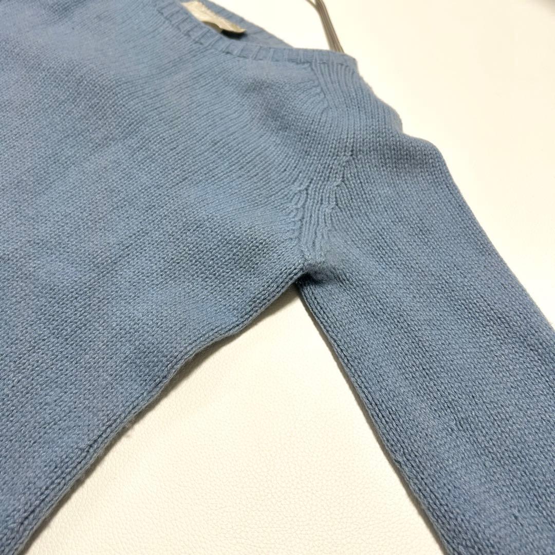 S Max Mara カシミヤ100％ ニット セーター ブルー イタリア製