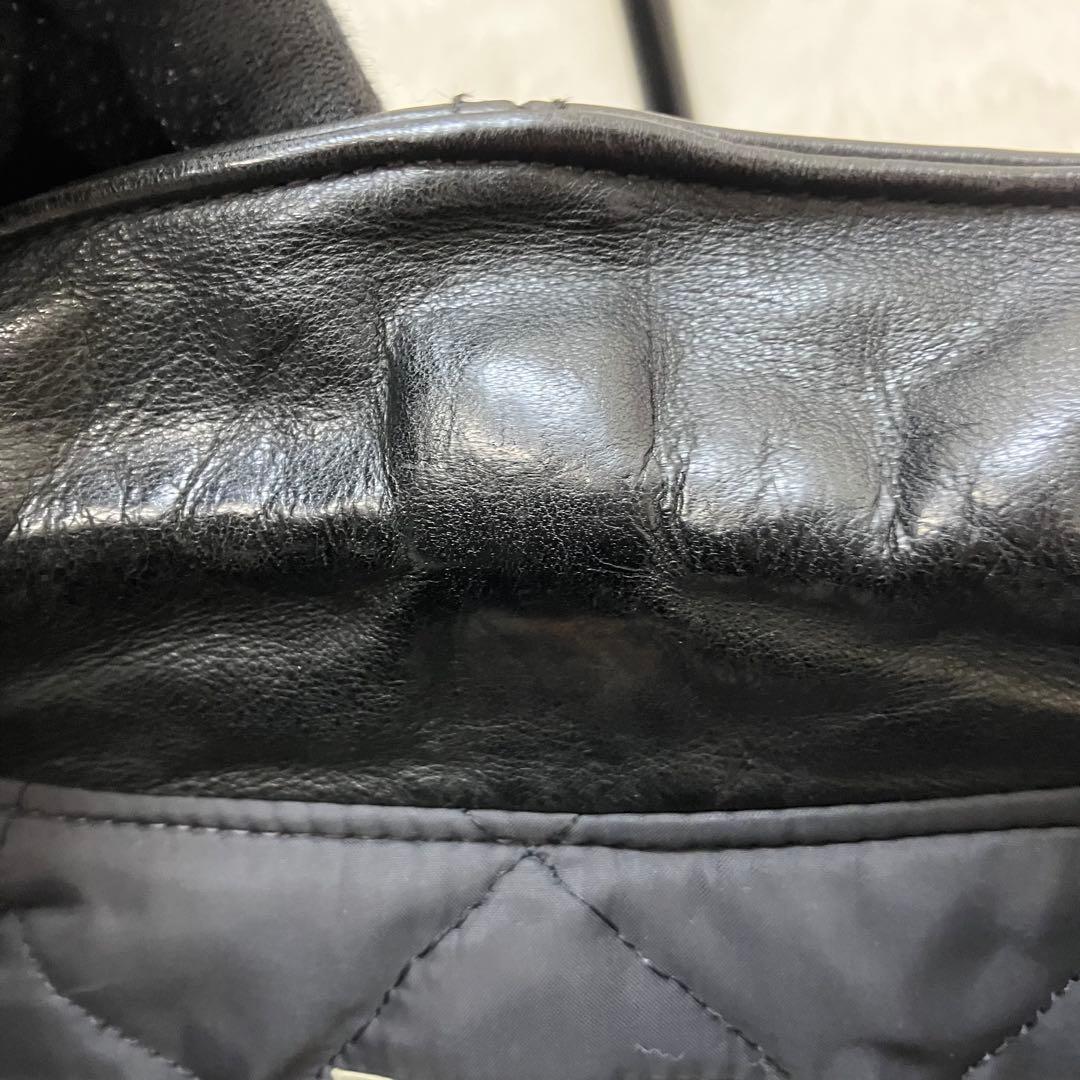 ハーレーダビッドソン 裏地キルティング 本革 レザージャケット ライダース 38