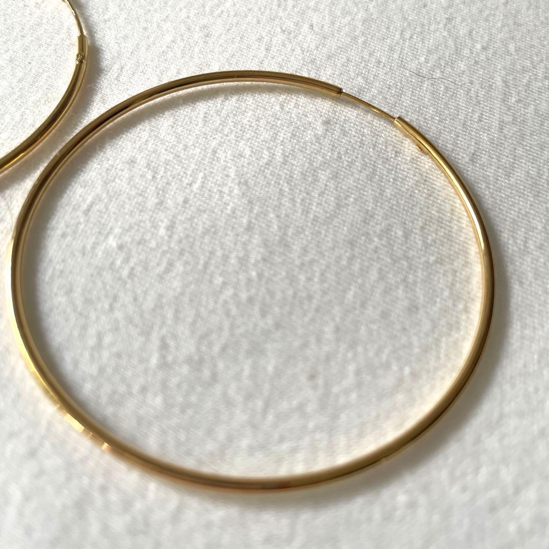 スタージュエリー k18フープピアス特大サイズ