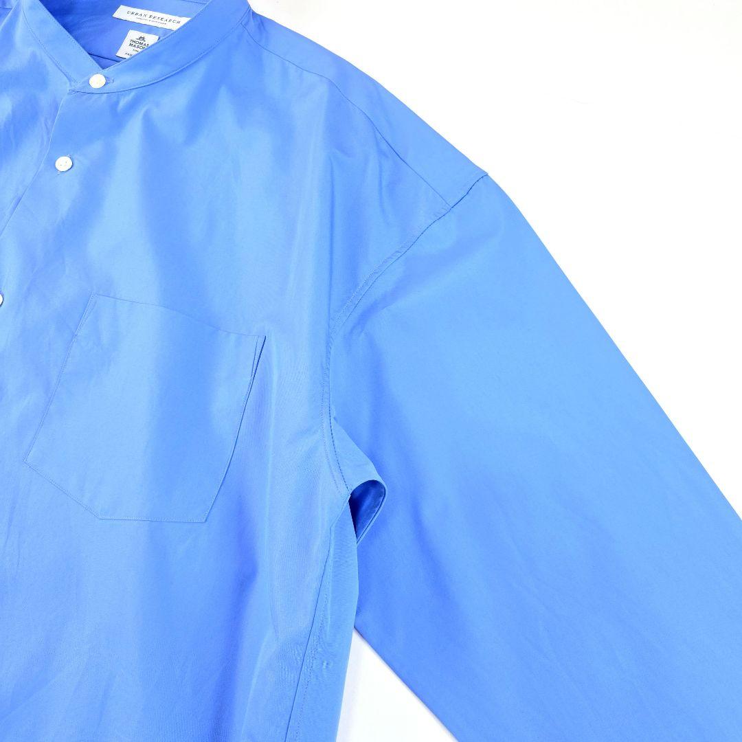 極美品★アーバンリサーチ　トーマスメイソンバンドカラーオーバーシャツ　L