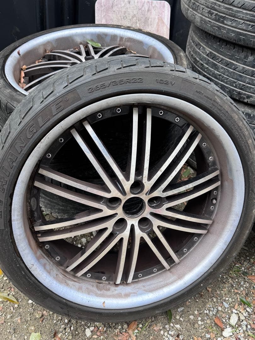 大*将様 アウディAUDI 114.3 22インチホイールセット 255/35R