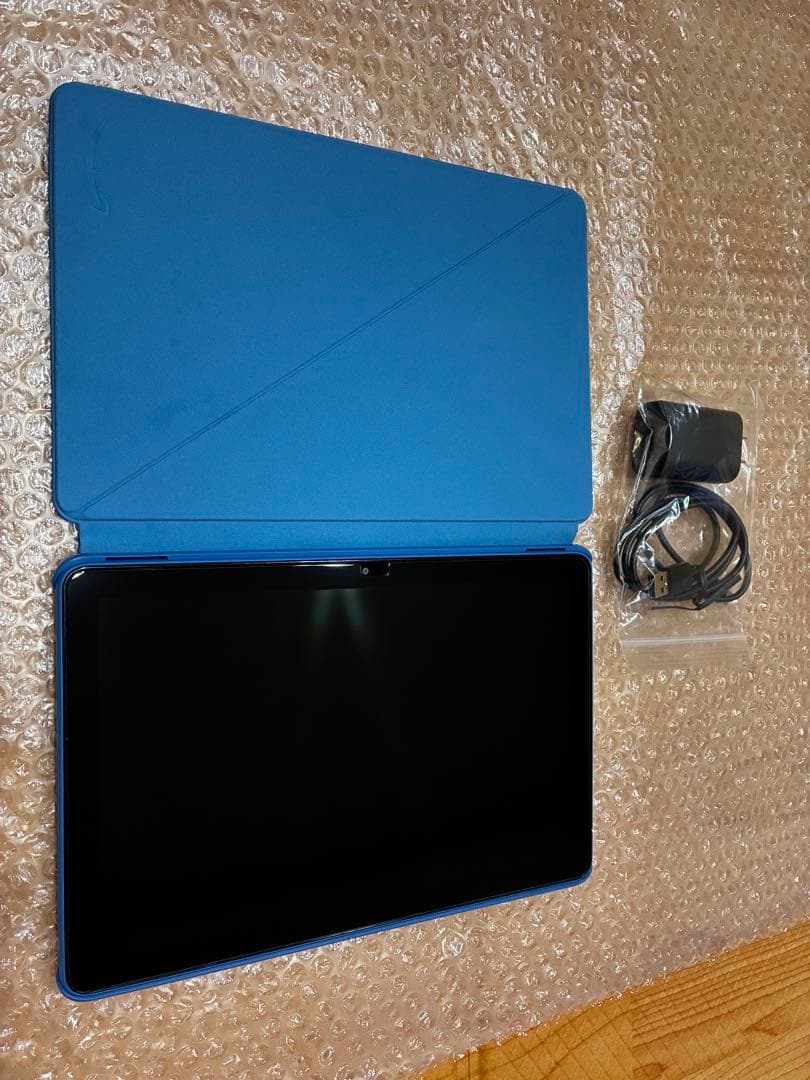 【美品】最新 Fire HD 10 第13世代 32GB ブルー 純正ケース付