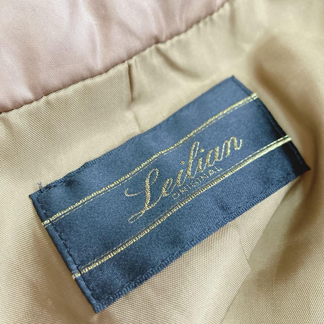 【希少美品】レリアン　ブラウンゴールド　ダウンジャケット　フォックスファー