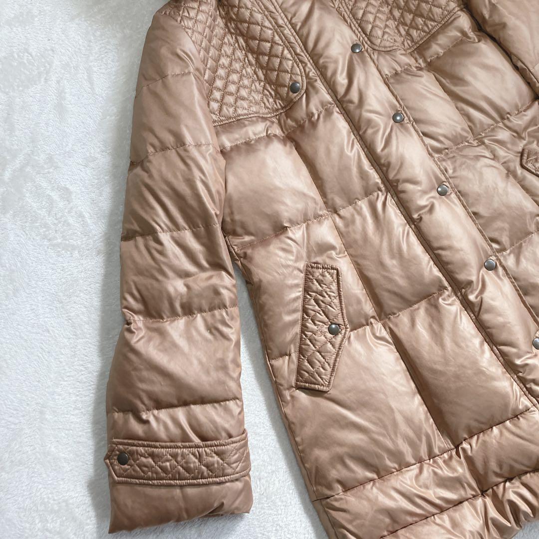 【希少美品】レリアン　ブラウンゴールド　ダウンジャケット　フォックスファー