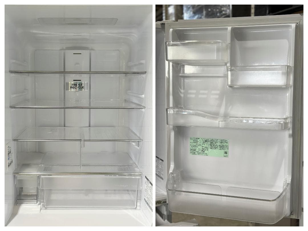 日立 5ドア冷蔵庫 401L R-S40K-XW 右開き 2020年製