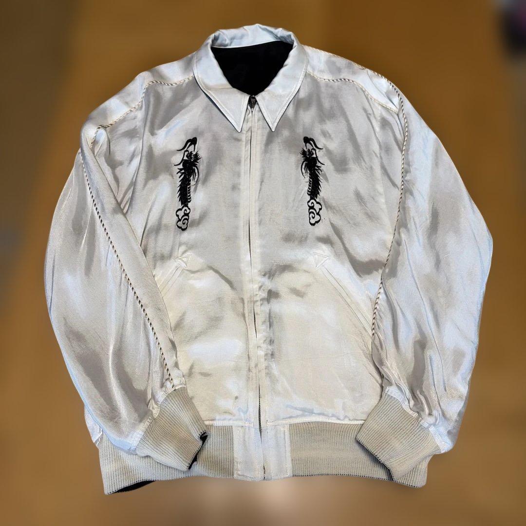 DAIRIKUダイリク　スカジャン　ホワイト/ブラック リバーシブル　定価約9万