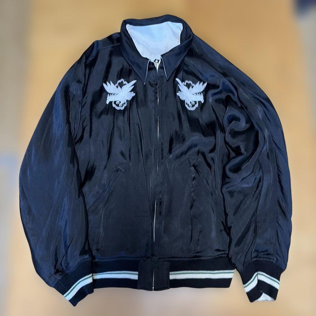 DAIRIKUダイリク　スカジャン　ホワイト/ブラック リバーシブル　定価約9万