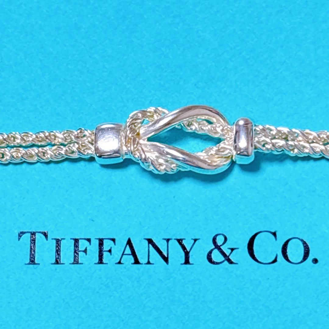 【美品】19.5cm ティファニー ダブルロープ ブレスレット SV925