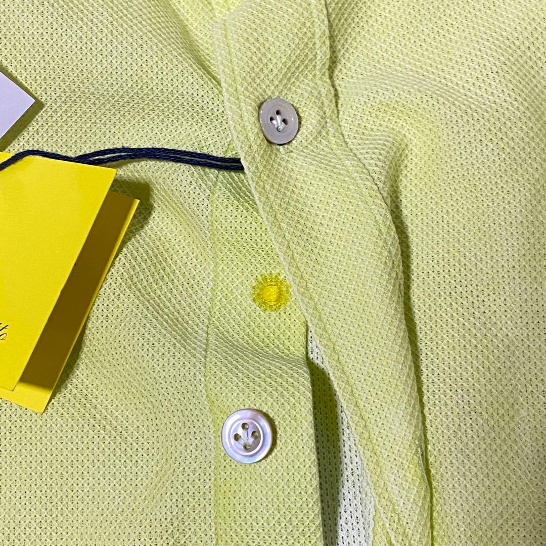 新品 giannetto(ジャンネット) スリムフィット 長袖ホリゾンタルシャツ