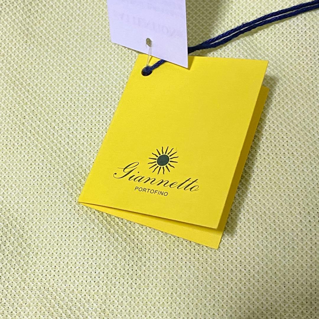 新品 giannetto(ジャンネット) スリムフィット 長袖ホリゾンタルシャツ