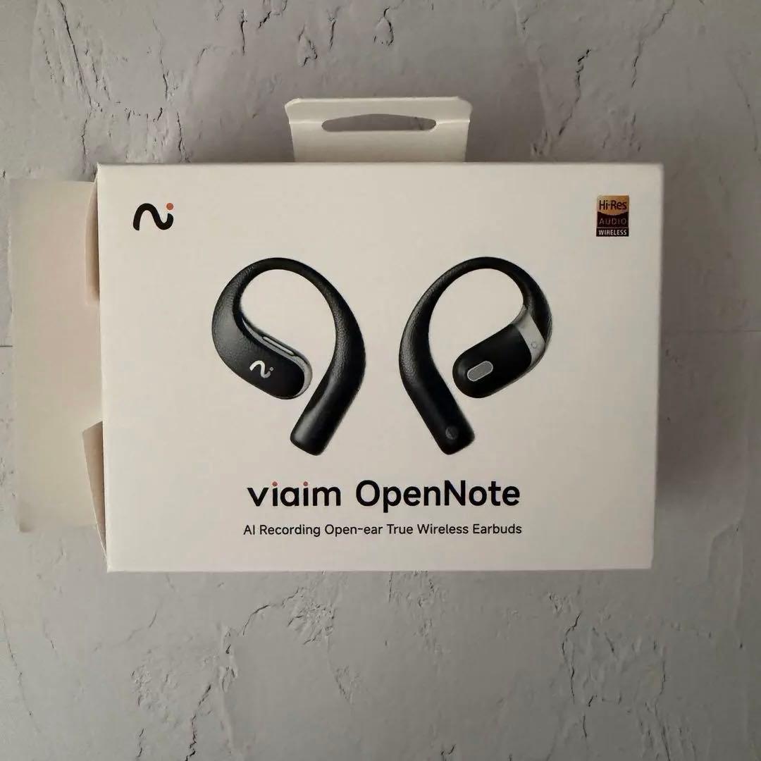 viaim OpenNote ブラック AIイヤホン