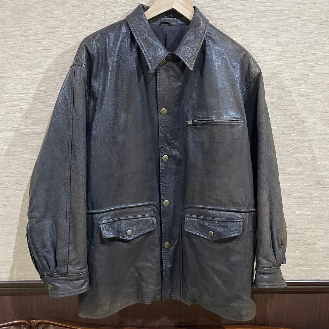 COMME des GARCONS コムデギャルソン レザージャケット ラム