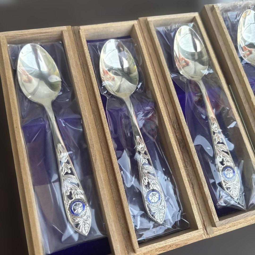 尚美堂　銀スプーン4個&銀フォーク