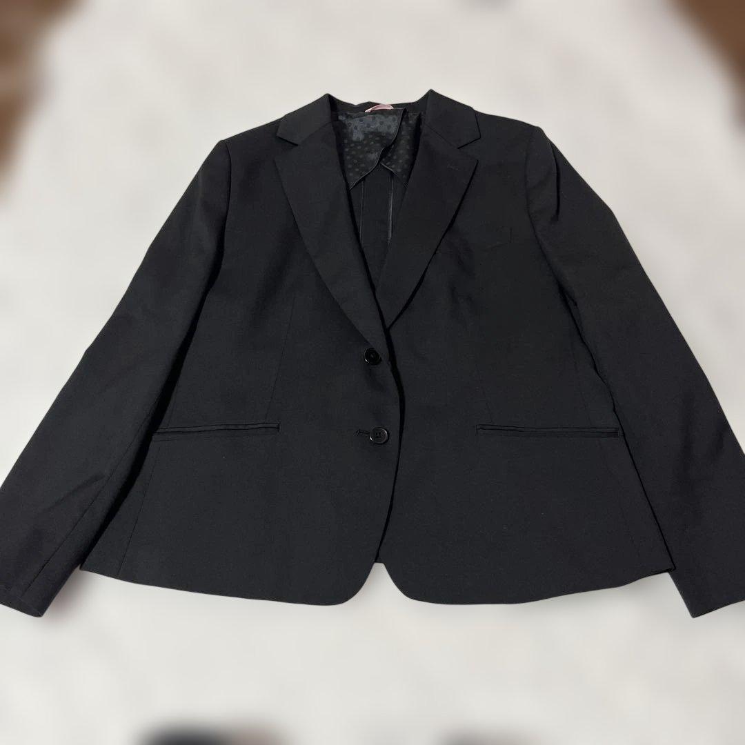 エヌラインプレシャス 美品✨大きいサイズ ストレッチ ウール100%セットアップ