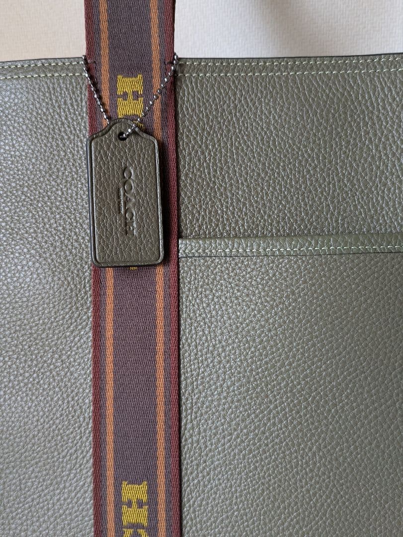 【美品】COACHスミスレザートートバッグラージサイズ