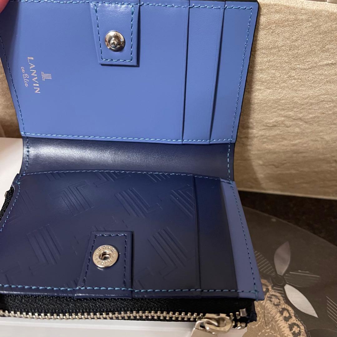 【新品】LANVIN en Bleu　ケース　黒　牛革　13,200円