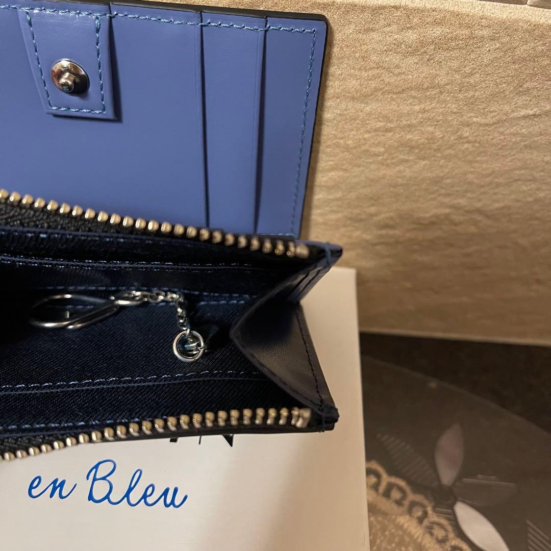 【新品】LANVIN en Bleu　ケース　黒　牛革　13,200円