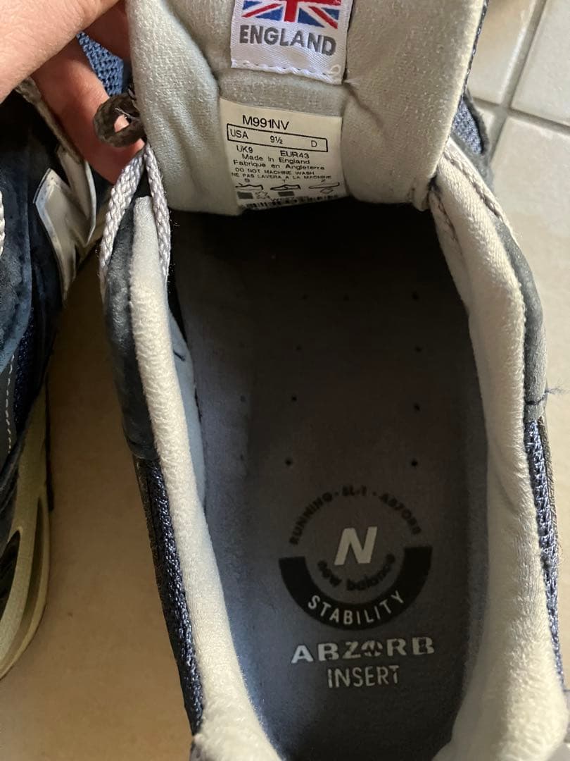 靴 new balance 991 nv 27.5