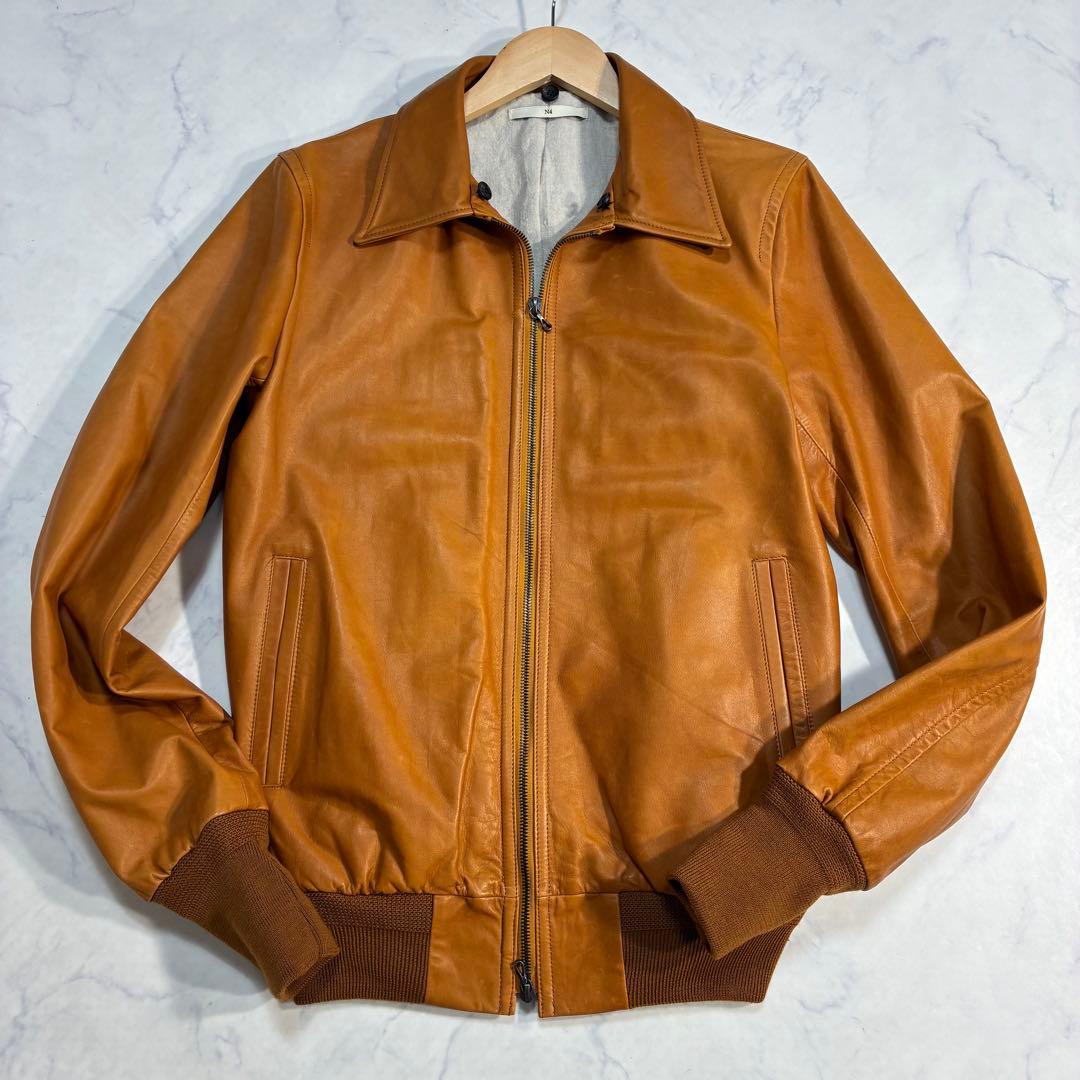 ホースレザー✨N4 A-2 G-1 ライダースジャケット 馬革 キャメル L