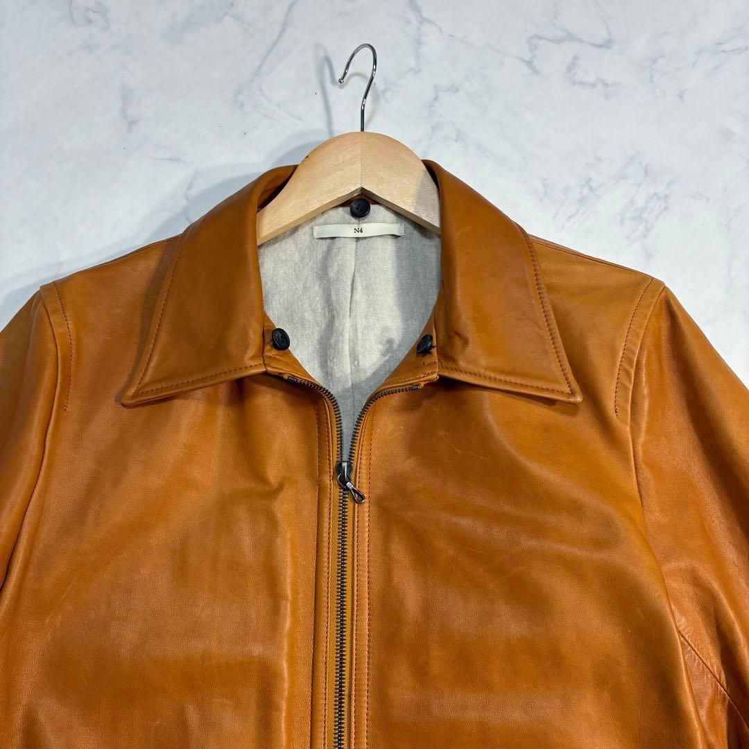 ホースレザー✨N4 A-2 G-1 ライダースジャケット 馬革 キャメル L