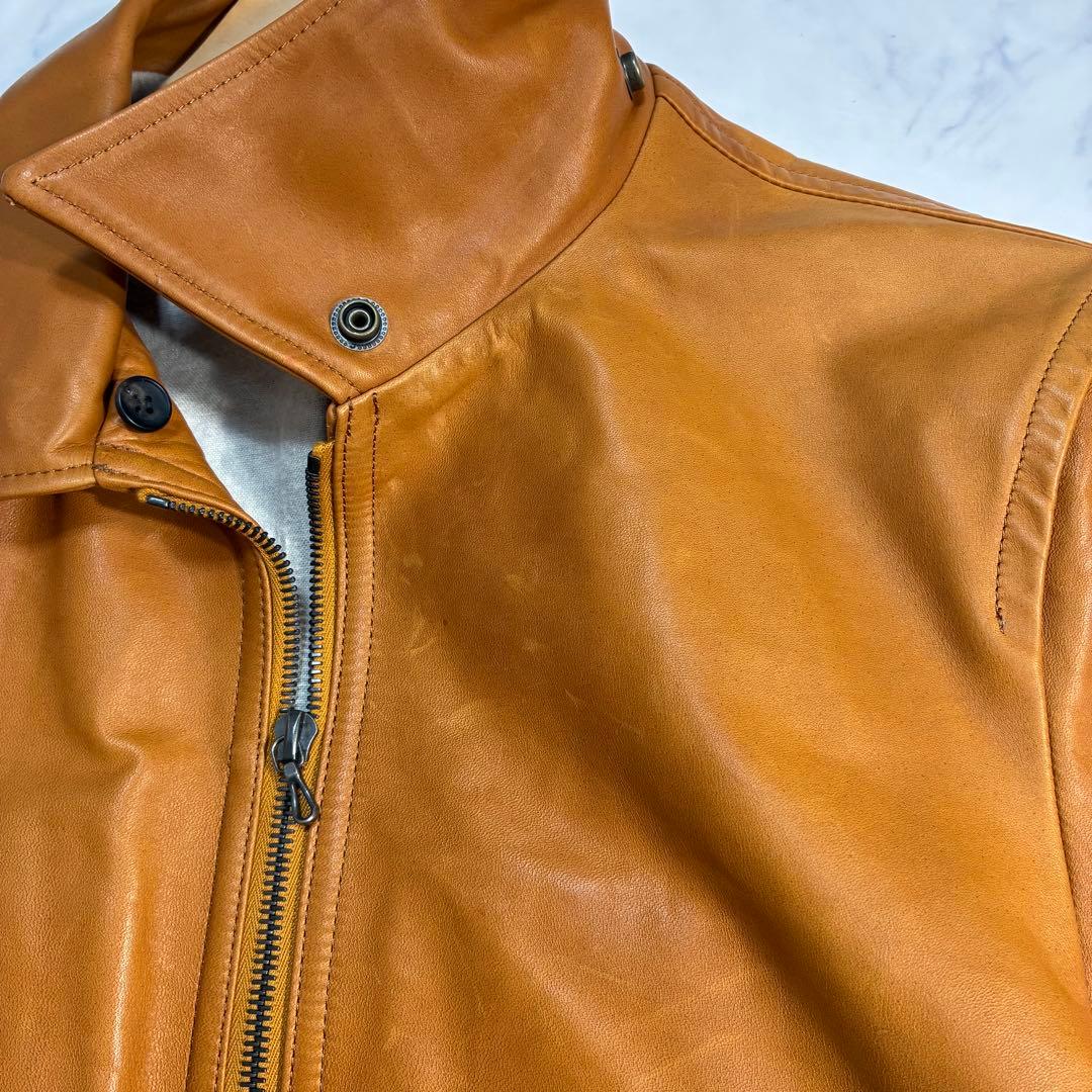 ホースレザー✨N4 A-2 G-1 ライダースジャケット 馬革 キャメル L