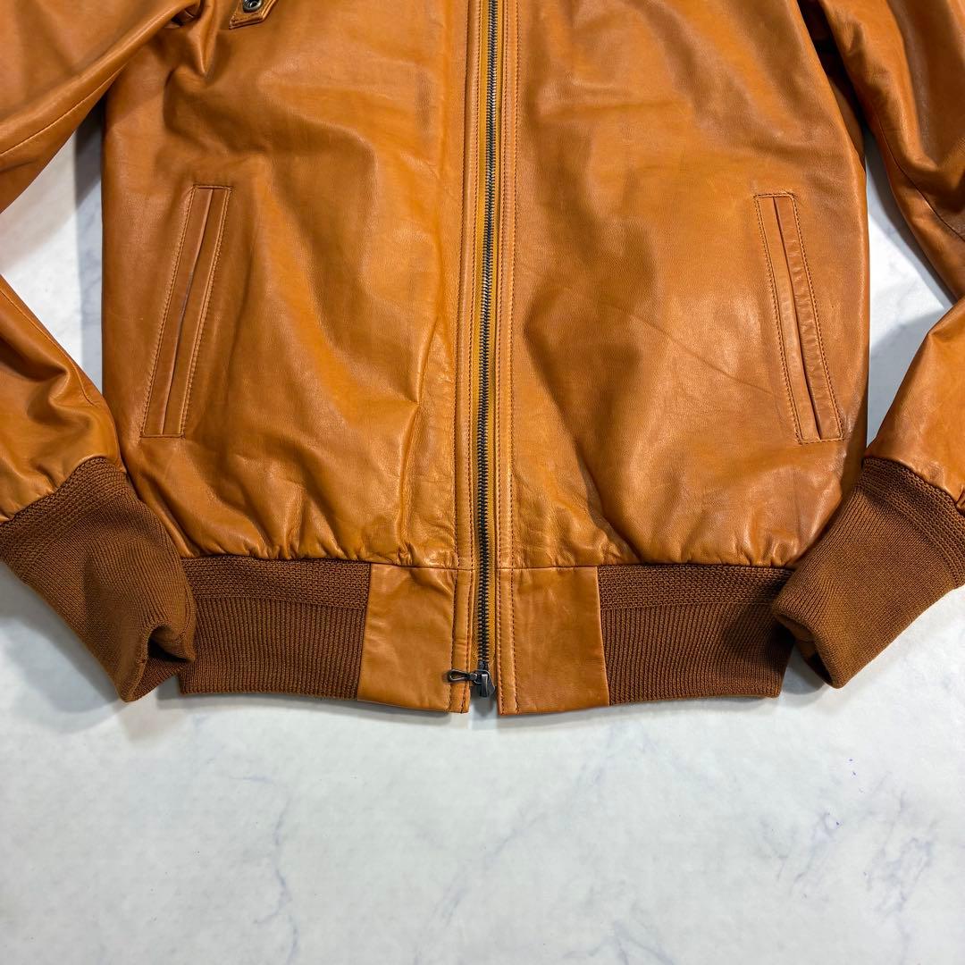 ホースレザー✨N4 A-2 G-1 ライダースジャケット 馬革 キャメル L