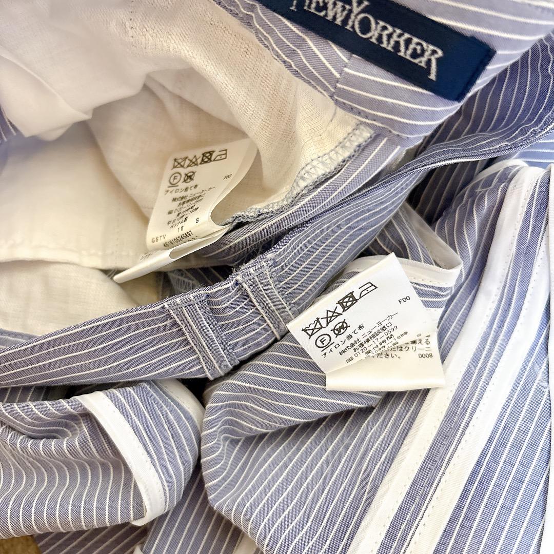 新品 NEWYORKER セットアップ ジャケット パンツ クールマックス 夏用