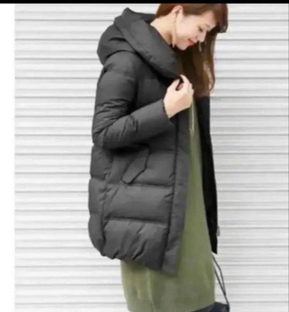 アーバンリサーチドアーズMULARD DOWN フード付きダウンコート ブラック