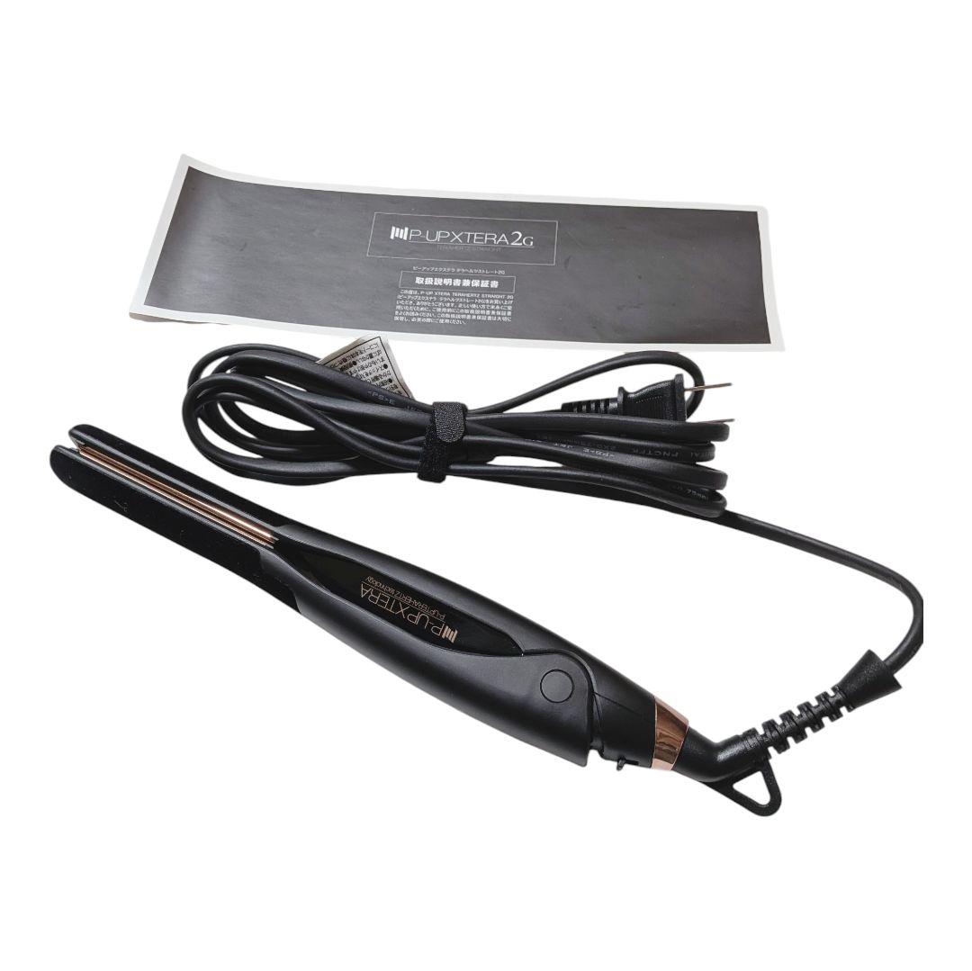 【美品】P-UP XTERA テラヘルツストレートアイロン 2G ブラック