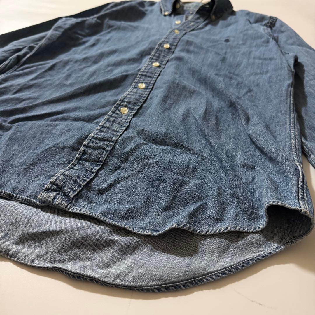 定番✨️ラルフローレン デニムシャツ ポニー刺繍 CLASSIC FIT S