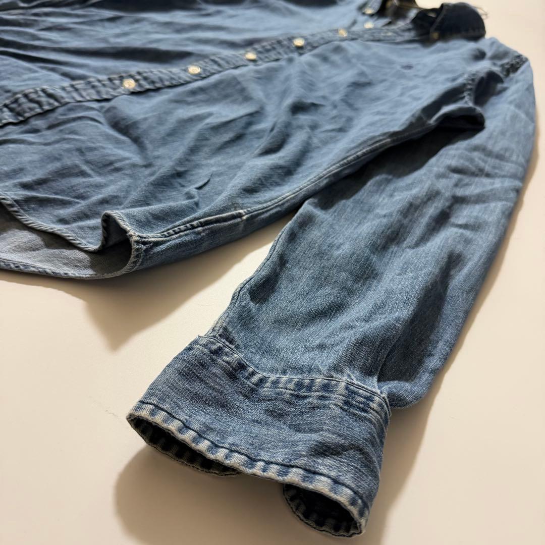 定番✨️ラルフローレン デニムシャツ ポニー刺繍 CLASSIC FIT S