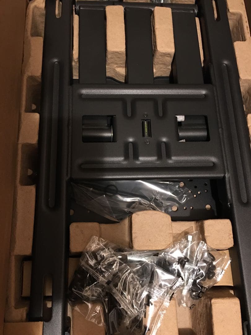 テレビ壁掛け金具フルモーション水平ポスト設置レベリング付 32~86インチ対応