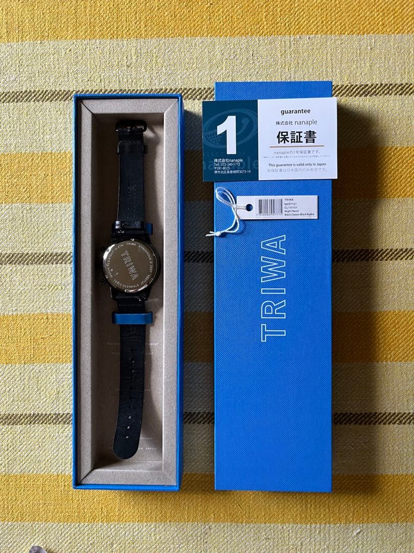 【TRIWA】腕時計 NIGHT NEVIL 黒