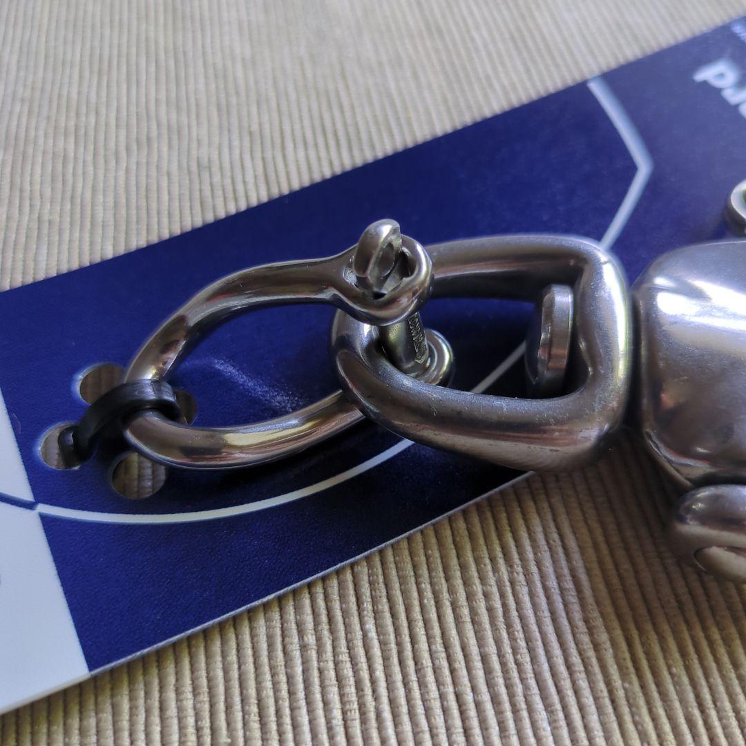 WICHARD ステンレス スイブル・スナップシャックル キーホルダー