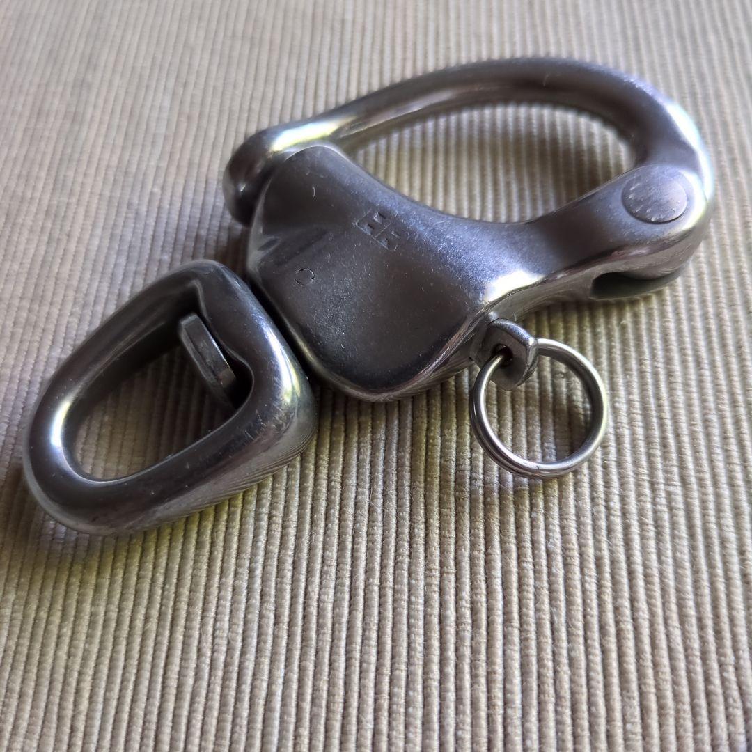 WICHARD ステンレス スイブル・スナップシャックル キーホルダー