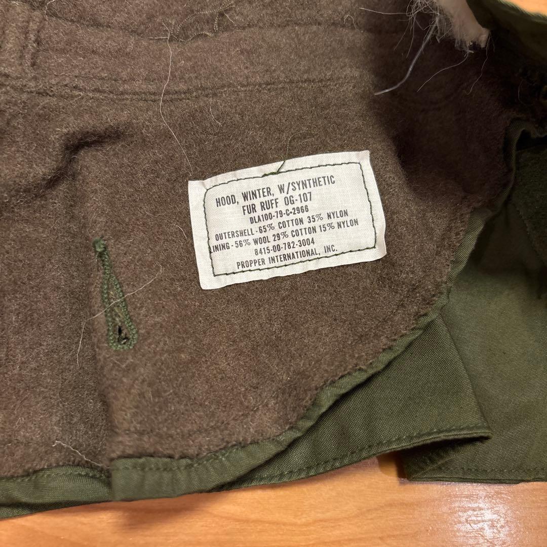 米軍 実物 デッド M-65 フィッシュテールパーカ XS フルセット