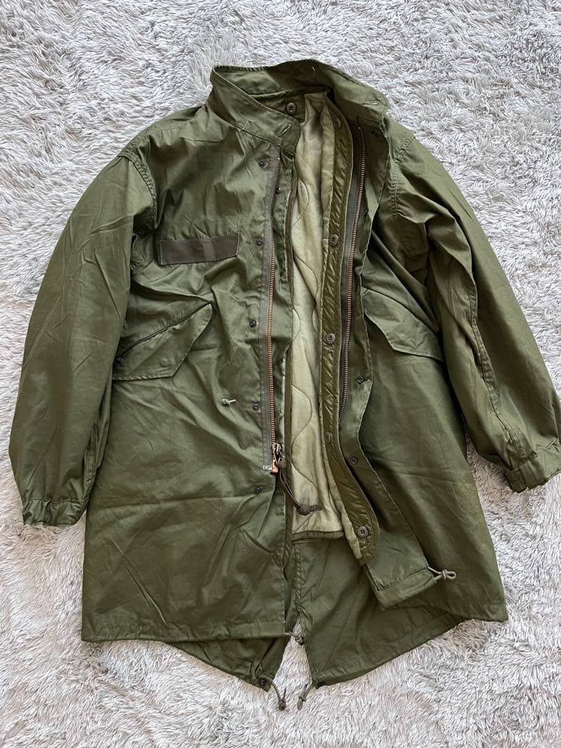 米軍 実物 デッド M-65 フィッシュテールパーカ XS フルセット