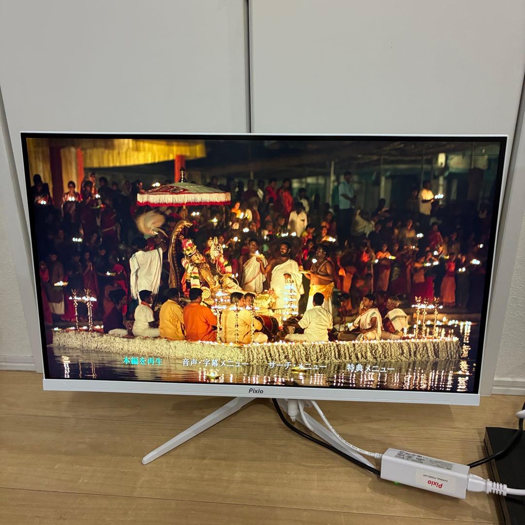 美品！！PIXIO 白 ゲーミングモニター 27インチ 160Hz 4K