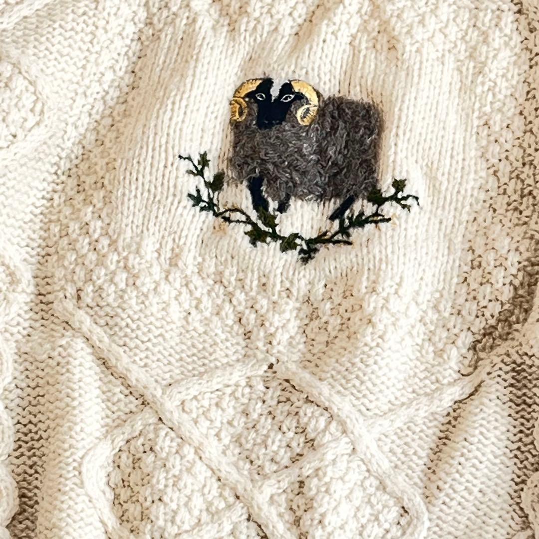 ACORNO ニット　アランニット　アニマル　フィッシャーマン　セーター