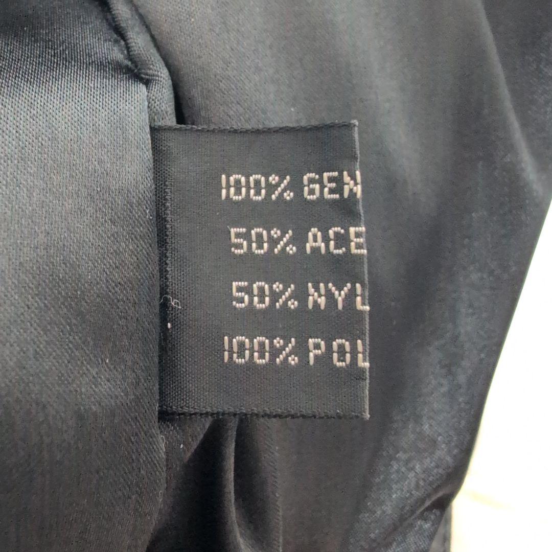 大きいサイズ58　レザージャケット　レザーブルゾン　y2k　本革　ブラック