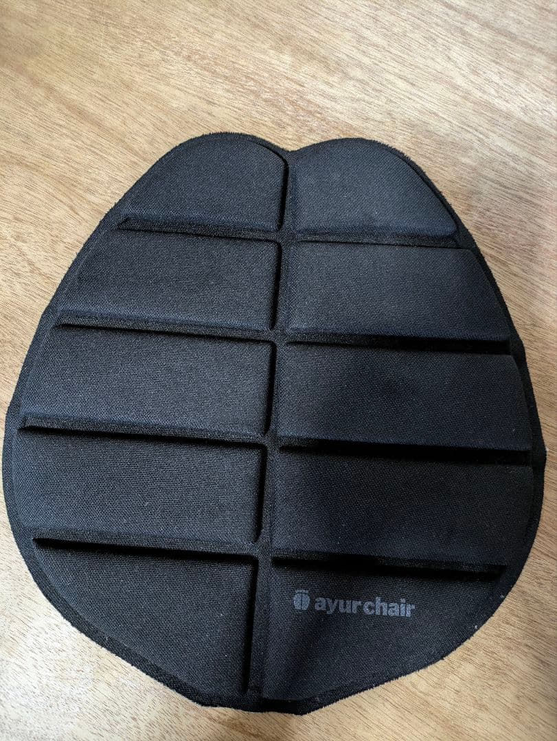 アーユルチェアー　キャスタータイプ　オクトパス　ブラック（体圧分散マット付き）