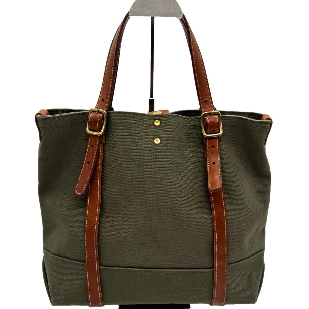 極美品 ONESWORKER ワンズワーカー トートバッグ 本革 キャンバス