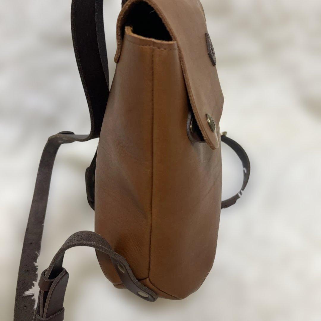 【極美品】クレドラン マルシェリュック ブラウン　レザー