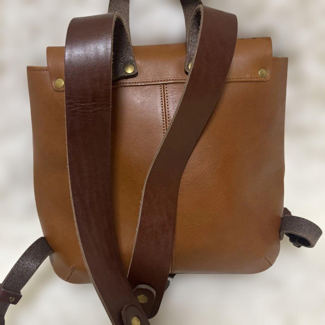 【極美品】クレドラン マルシェリュック ブラウン　レザー