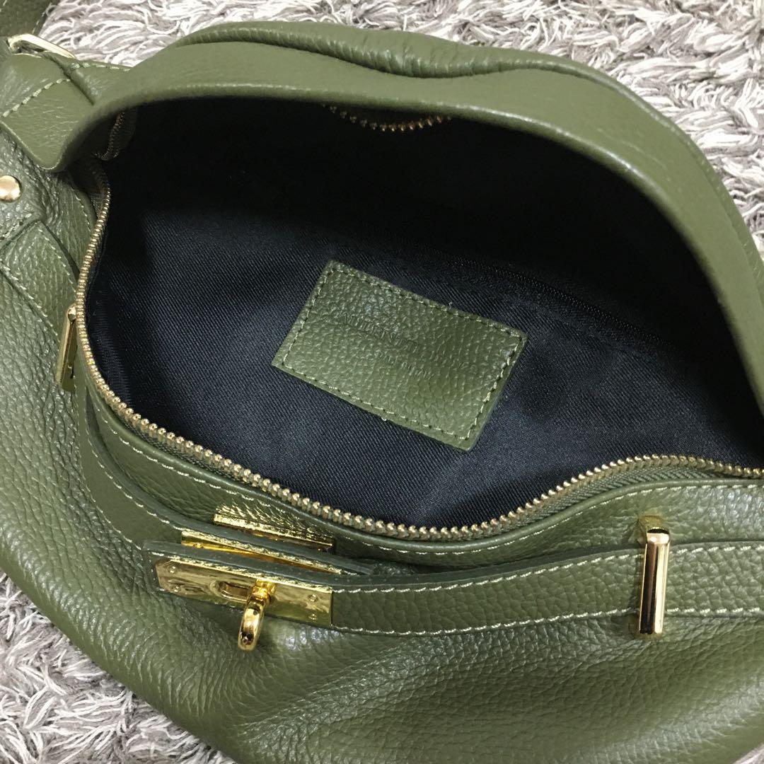 AULENTTI♫ オリーブグリーン ボディバッグ